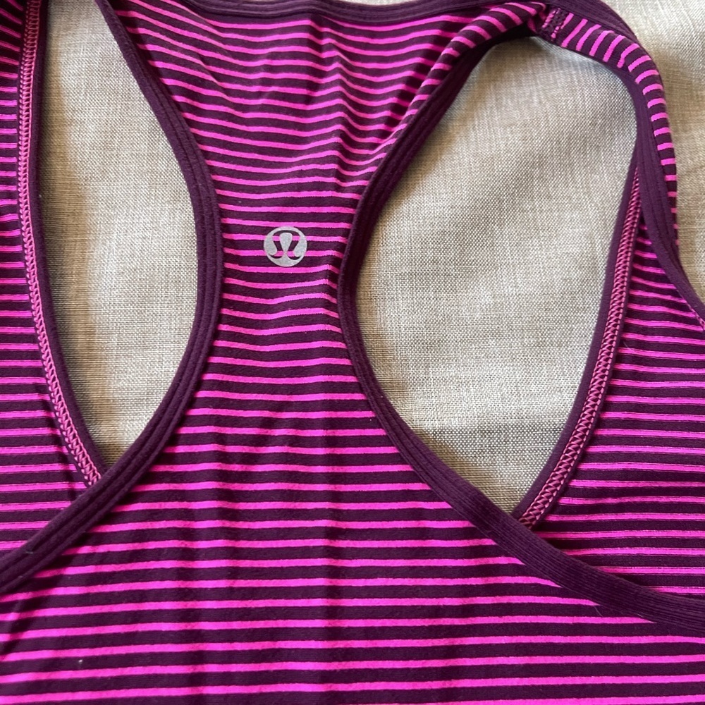 Lululemon Striped Racerback Tank - Picture 4 of 5